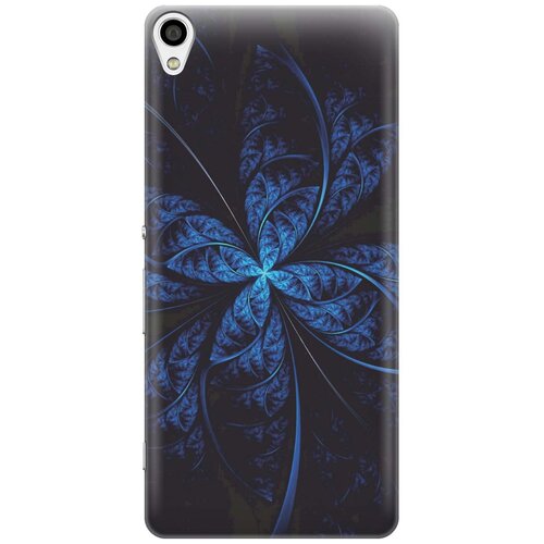 фото Cиликоновый чехол темно-синяя абстракция на sony xperia xa / сони иксперия ха re:pa