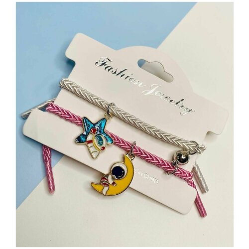 фото Браслет, белый, розовый acfox