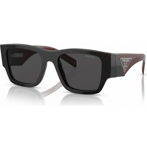 prada солнцезащитные очки prada pr 02ys 03y5s0 black marble [pr 02ys 03y5s0] Солнцезащитные очки Prada, черный