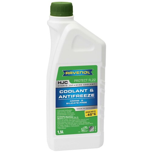 Антифриз RAVENOL HJC Hybrid Japanese Coolant PREMIX -40°C 1.5 л