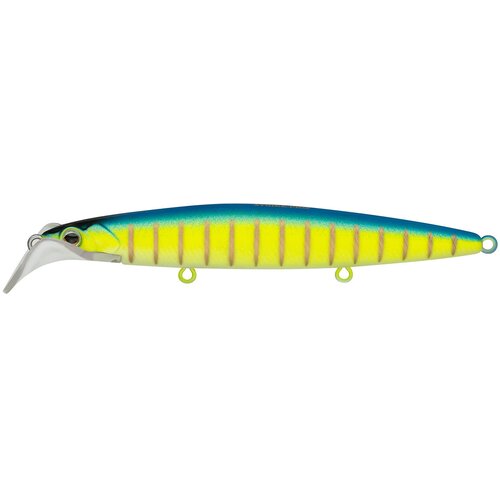 Воблер Минноу Strike Pro Scooter Minnow 110F, цвет: 597S Blue Mat Tiger, (EG-186F#597S)