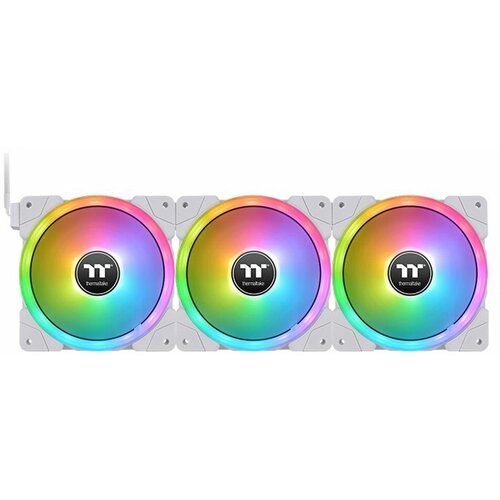 Корпусный вентилятор Thermaltake CL-F162-PL14SW-A SWAFAN EX14 RGB PC Cooling Fan White TT Premium Edition 3 Pack