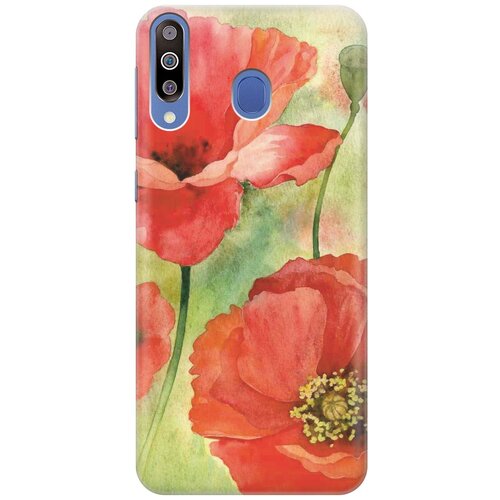 RE: PAЧехол - накладка ArtColor для Samsung Galaxy M30 с принтом Алые маки re paчехол накладка artcolor для samsung galaxy s7 с принтом маки