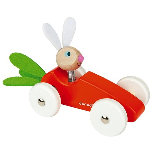 Каталка-машинка для малышей Janod «Кролик»