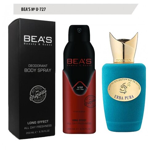 Bea's Парфюмированный дезодорант для тела унисекс U727 200 ml