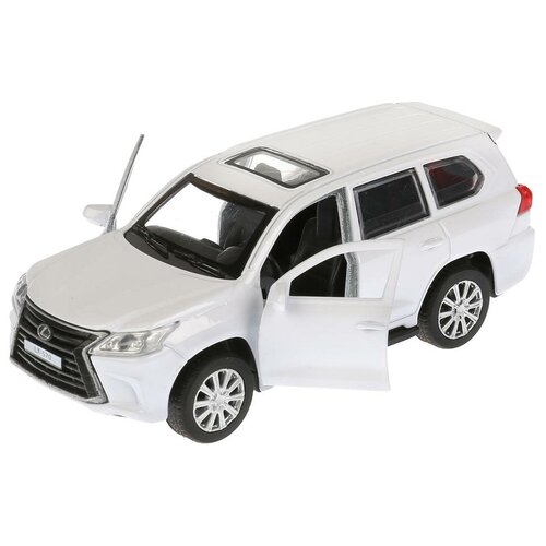 Внедорожник ТЕХНОПАРК Lexus LX-570, 18 см, белый