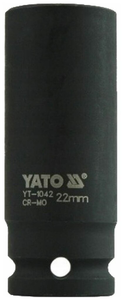Торцевая ударная головка YATO YT-1042 высокая 6-гранная 1/2" 22 мм