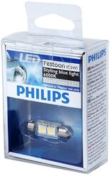 Лампа автомобильная светодиодная Philips Blue Vision Led P-12859LED C5W 5W 1 шт.