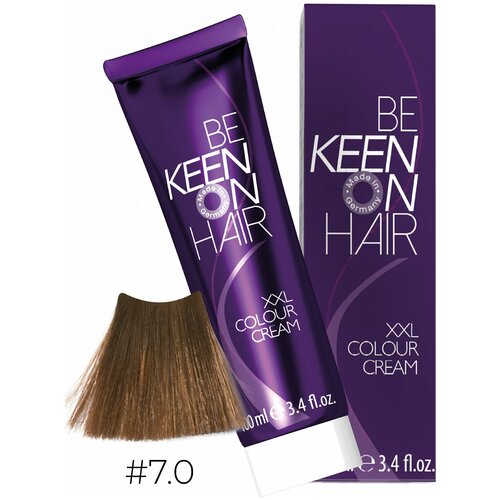 KEEN Крем-краска для волос COLOUR #7.0 Mittelblond Intensiv/Натуральный интенсивный специальный блондин 100 мл