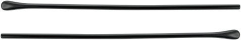 Наконечники на заушники (дужки) очков, пластиковые, удлиненные 135 мм. для круглых дужек, отверстие 1.2 мм, диаметр 3.0 мм, чёрный цвет, 2 шт.