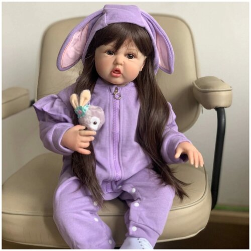 Кукла Реборн девочка 60см мягконабивная