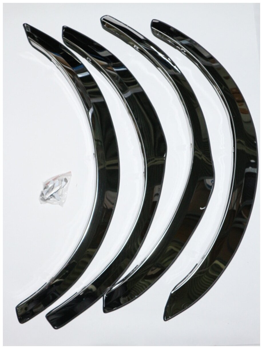 Хромированные накладки на арки колес Honda Odyssey 3 2004-2008 короткие/ Хонда Одиссей 3 2004-2008 короткие