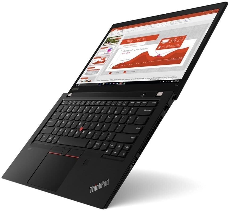 Ноутбук Lenovo ThinkPad T14 Gen 2 черный ENGKBD (20w1a10xcd) - фото №13