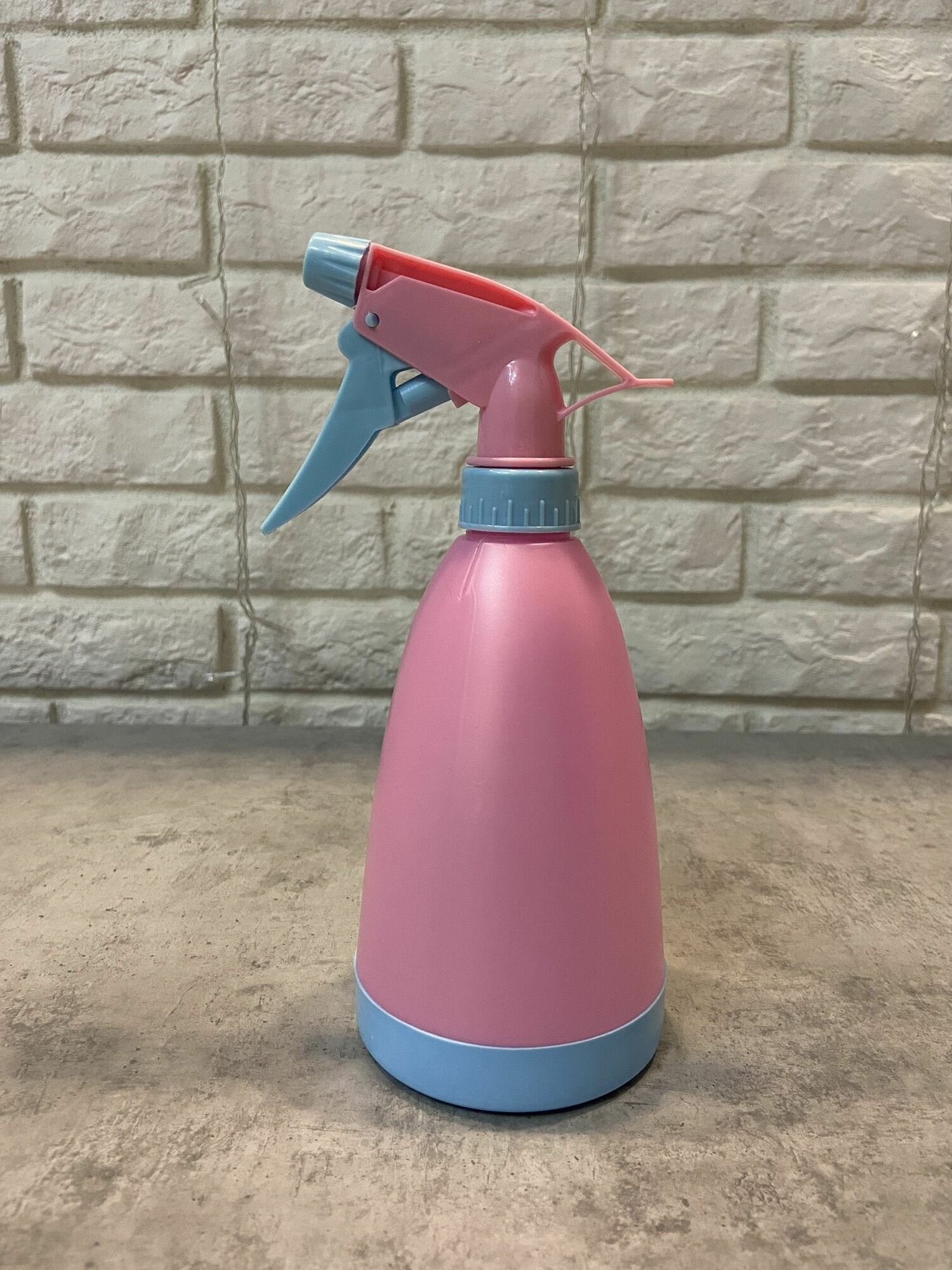 Пульверизатор для воды 500 мл (распылитель с бутылкой), цвет розовый - фотография № 6