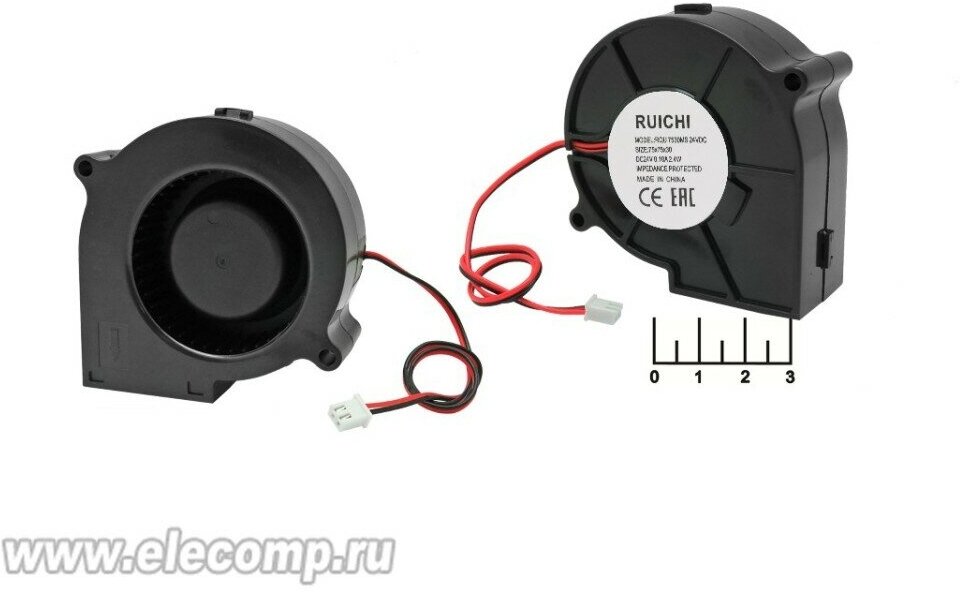 Вентилятор RQU7530MS 24VDC / RUICHI