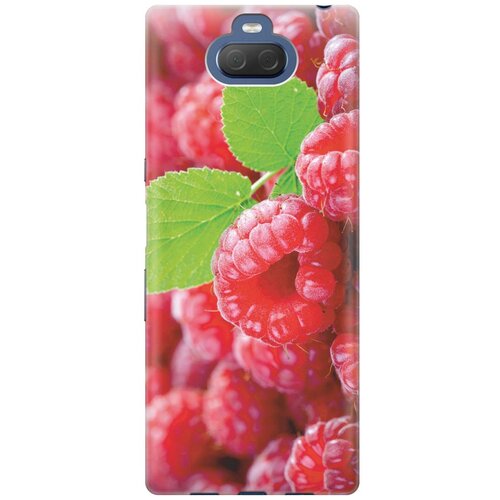 фото Cиликоновый чехол на sony xperia 10 / xa3 / сони иксперия 10 с принтом "малинка" gosso