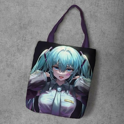 фото Сумка шоппер anime dakimakura, фактура рельефная, мультиколор