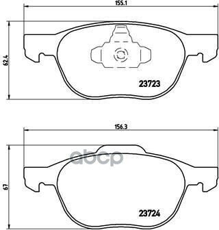 Колодки Тормозные Передние Brembo арт. P24061X