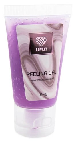 Lovely Гель-скатка для бровей Peeling gel, 30 мл, сиреневый