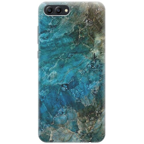 фото Re:pa накладка transparent для huawei honor v10 с принтом "темно-синий мрамор"