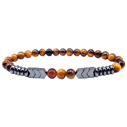 фото Браслет из бусин dg jewelry 81207-2 с тигровым глазом, гематитами