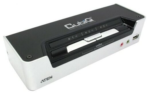 Переключатель KVM Aten KVM+Audio+USB 2.0,1 user USB+HDMI => 2 cpu USB+HDMI, со шнур. USB 2х1.8м., 480i/480p/720p/1080i/1080p/1920x1200 DVI - фото №4