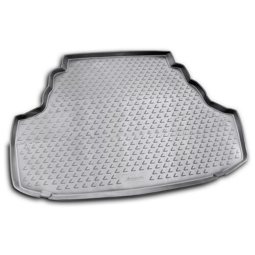 фото Коврик багажника (полиуретан) skoda rapid vi (lb) (2020-) (без "ушей") черный norplast