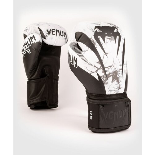 Боксерские перчатки VENUM IMPACT - мрамор - Venum - Белый - 12 oz