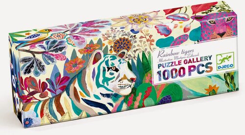 Изображение товара Пазл Djeco Тигры, 1000 элементов, размер 97х33 см, арт. 07647