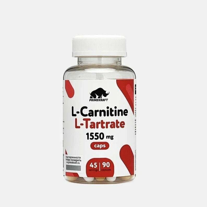 Жиросжигатель Prime Kraft спдпп L-Carnitine L-Tartrate CAPS, 90 капсул