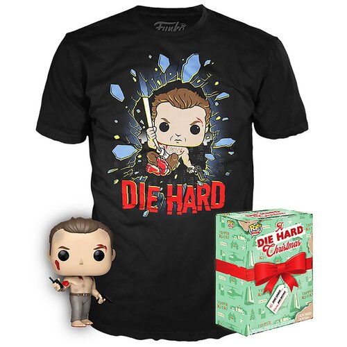 фото Набор фигурка+футболка funko pop and tee: die hard (m) 37279