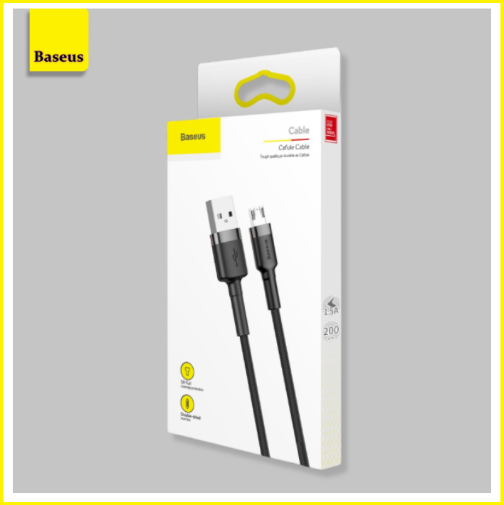 Кабель Baseus Cafule Cable USB - MicroUSB 1.5A 2m Red CAMKLF-C09 - фото №10
