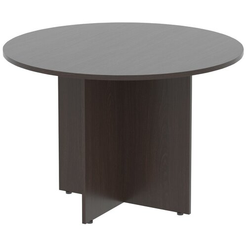 Стол для переговоров круглый / письменный стол/ обеденный стол/ SKYLAND IMAGO ПРГ-1, венге магия, d-110х75.5 см