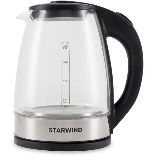 Чайник STARWIND SKG2775 черный стекло 191300₽