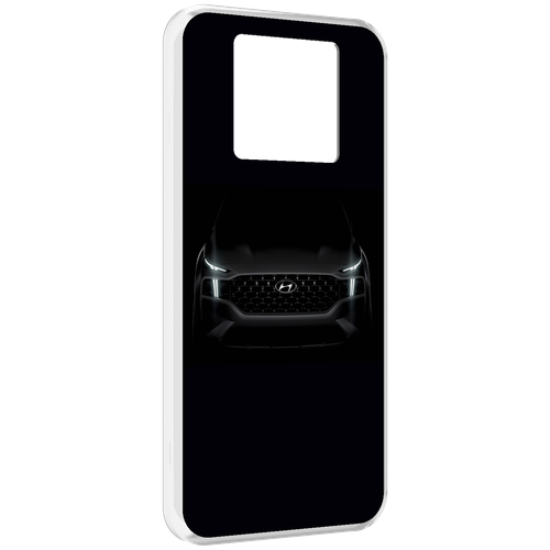 Чехол MyPads Hyundai хендай 2 для Black Shark 3 5G / Black Shark 3S задняя-панель-накладка-бампер
