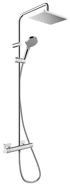 Душевая система Hansgrohe Showerpipe Vernis Shape 230 1jet 26286000 с термостатом, хром