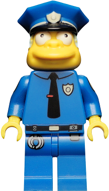 Минифигурка Lego Chief Wiggum, The Simpsons, Series 1 sim021 Used