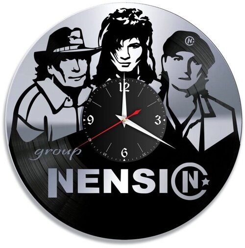 Настенные часы из виниловой пластинки Nensi/виниловые/из винила/часы пластинка/ретро часы
