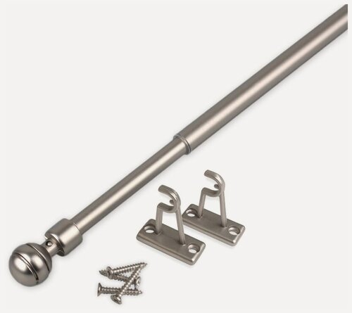 Изображение товара Мини-карниз OLEXDECO «Паола» Хром матовый 60-80 см