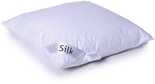 Подушка из шелка и искусственного лебяжьего пуха BELPOL SILK AIR 70х70 средняя