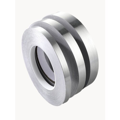 Интерьерная наклейка лента самоклеящаяся для декора 3 см серебро