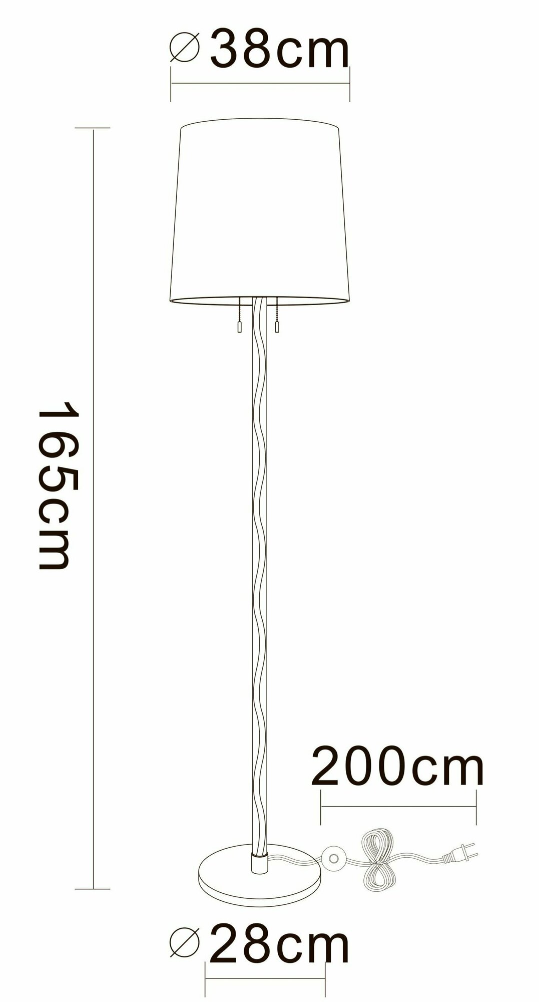 Торшер Arte Lamp WASAT A4048PN-1CC - фото №7