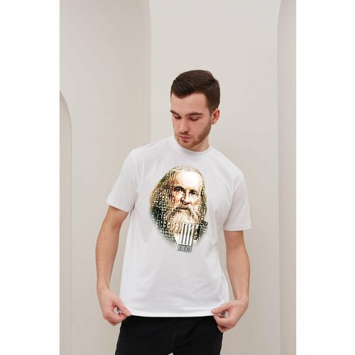 Футболка размер XXL, белый, зеленый, синий