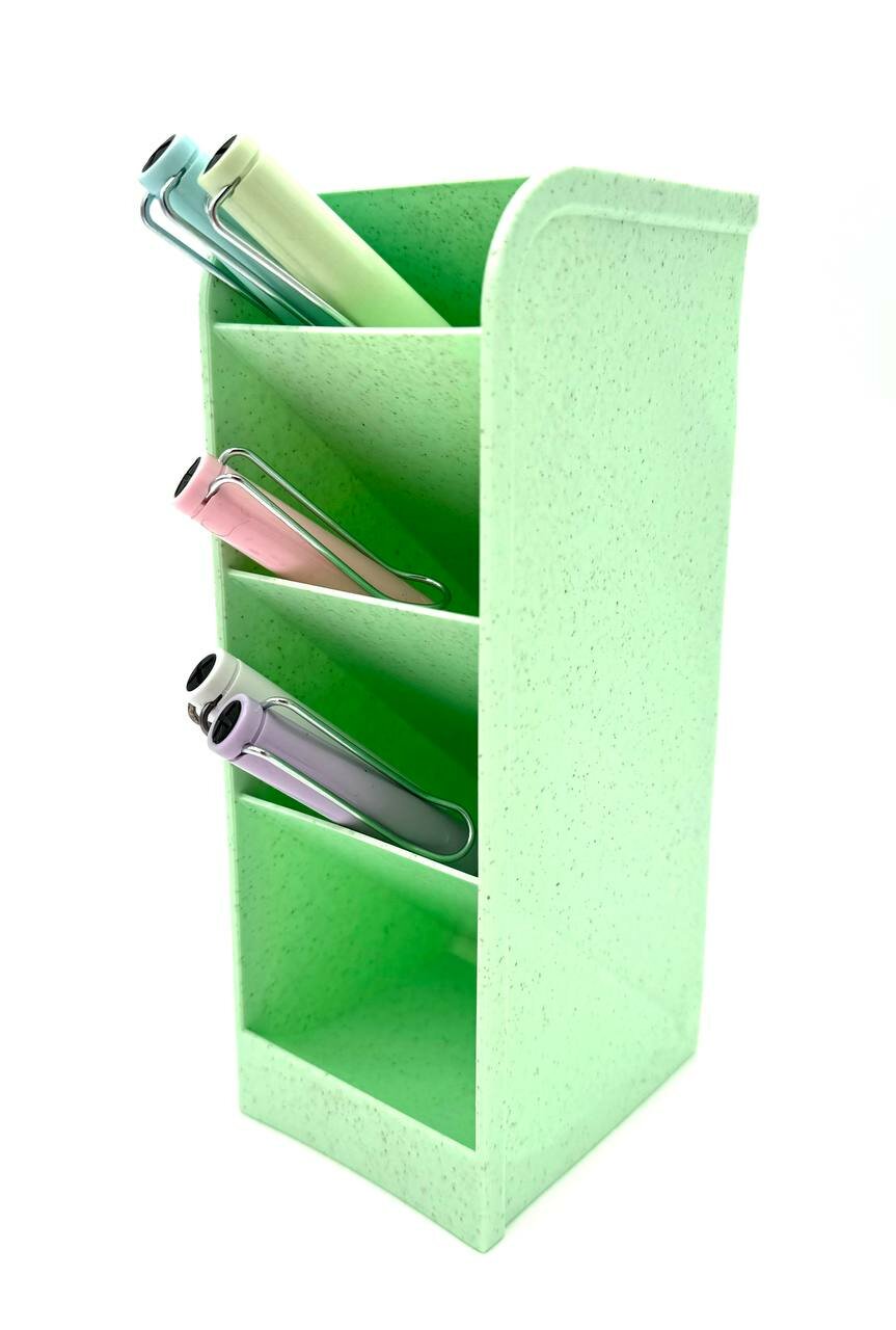 Подставка для канцелярских принадлежностей 4отделения пластиковая для мелочей лоток для ручек и карандашей настольная для дома и офиса
