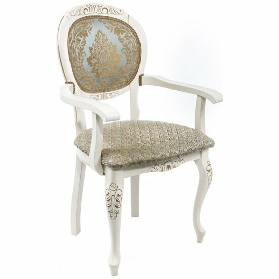 фото Стул обеденный WOODVILLE Adriano 2 молочный патина