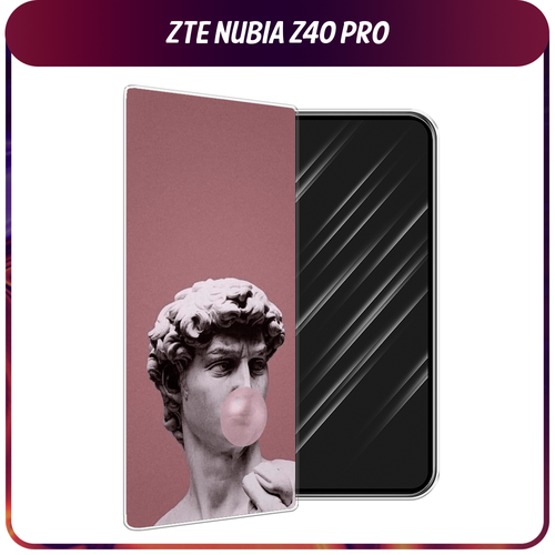 Силиконовый чехол на ZTE Nubia Z40 Pro / ЗТЕ Нубиа Z40 Про Modern David силиконовый чехол на zte nubia z40 pro зте нубиа z40 про розовая сакура прозрачный