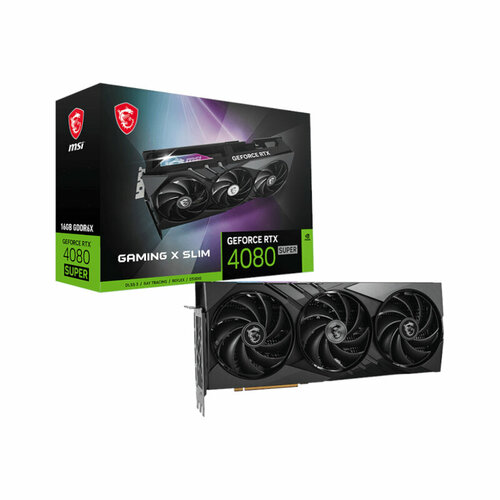 Видеокарта MSI GeForce RTX 4080 Super 16G Gaming X Slim 2610MHz PCI-E 40 16384Mb 23000Mhz 256-bit 2xDP HDMI 602-V511-70S 13427800₽