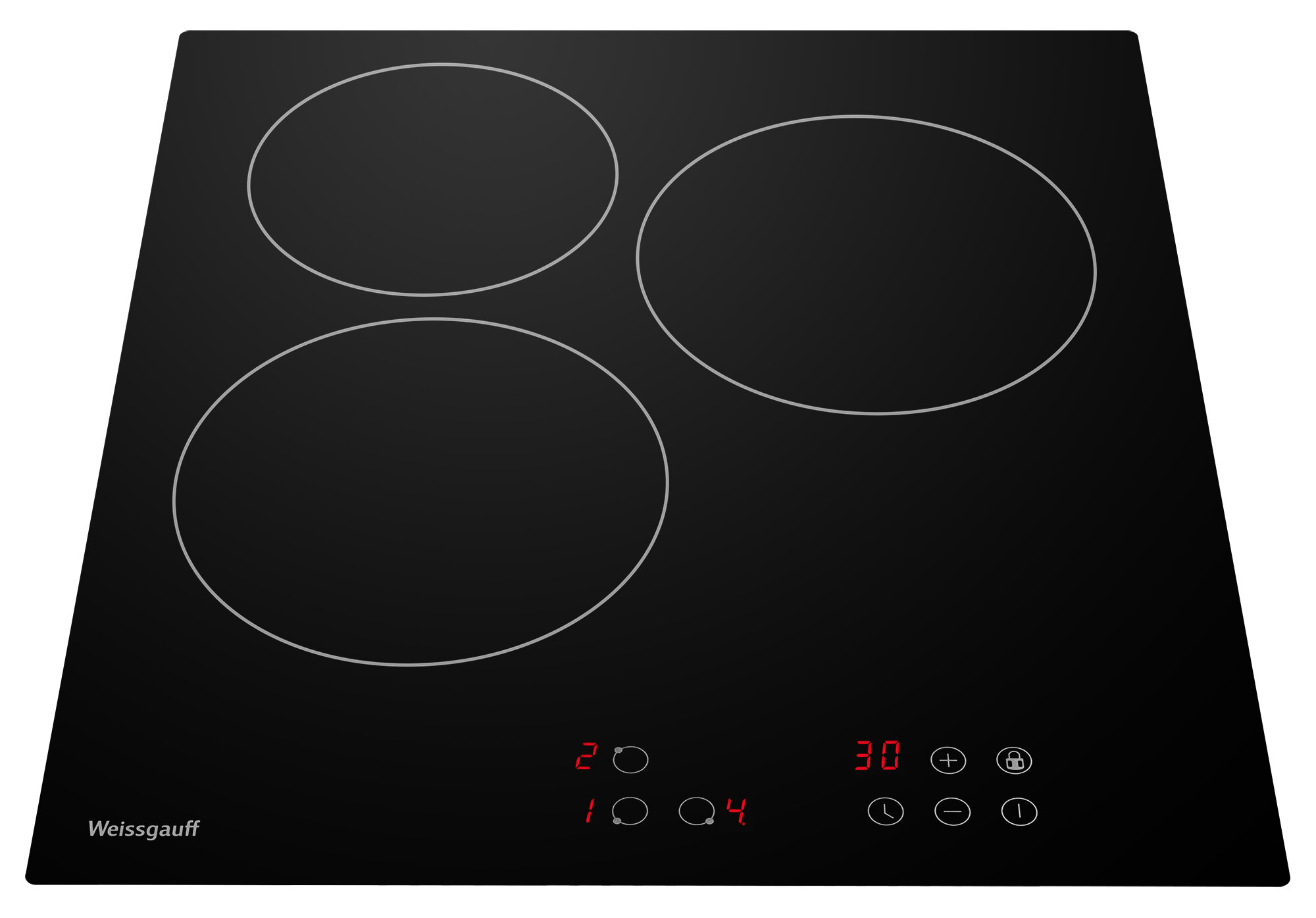 Варочная панель Weissgauff HV 430 BA 3 года гарантии, таймер, блокировка от детей, защитное автоотключение
