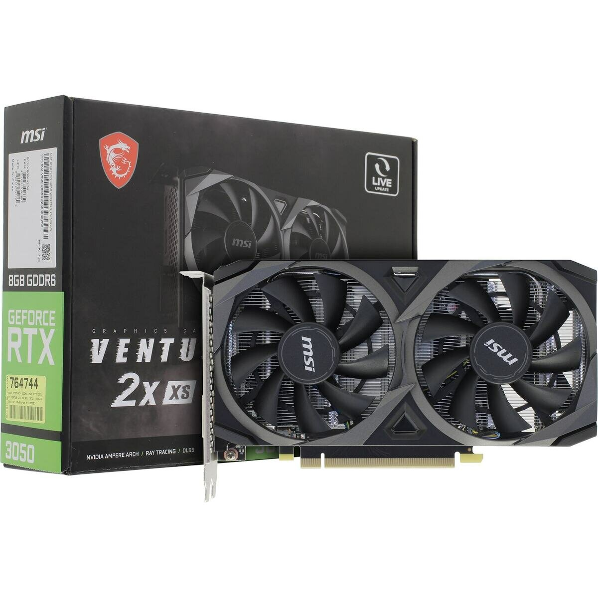 Видеокарта Msi VENTUS 2X 8G RTX 3050 VENTUS 2X XS 8G