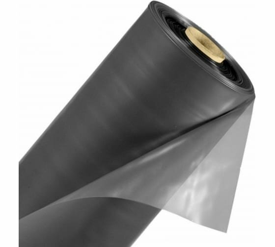 Пленка сад. п/э 200мкм 6м (рукав 3)/рулон 50м. п. черная МП
